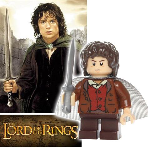 Frodo Baggins Custom Made Minifigure Movie Custom Print LOTR - Etsy