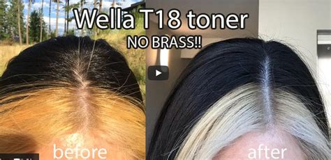 Toning Bleached Black Brassy Hair Using Wella T Lightest Ash Blonde