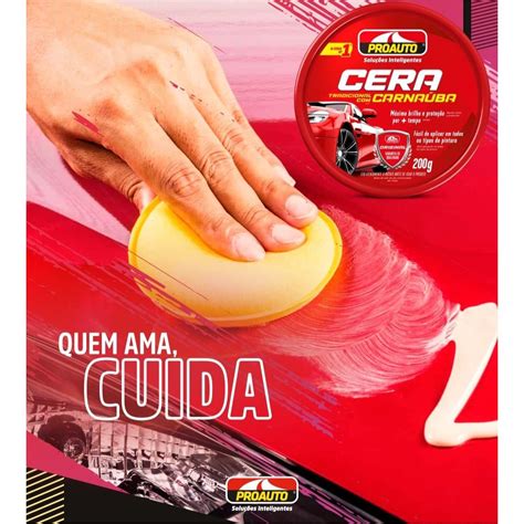 Cera de Carnaúba Tradicional Proauto 200g Grid Motors