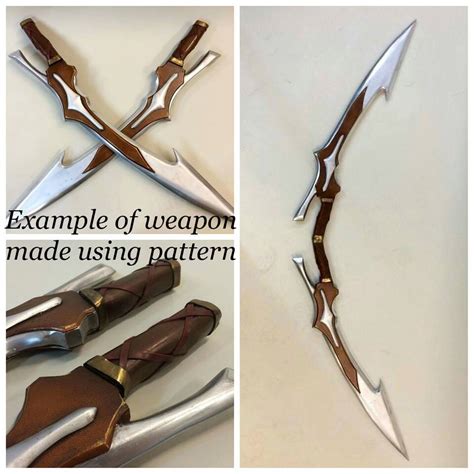 Rwby Cinder Fall Sword Blueprint Etsy