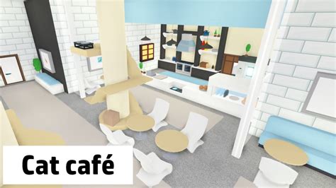 Cat café speedbuild tour Roblox Adopt Me YouTube