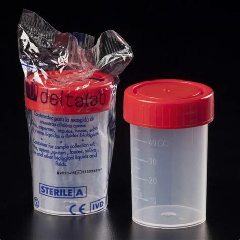 60 Ml Polypropylene Containers 38 X 65 Mm PMS Partners Medical Solution