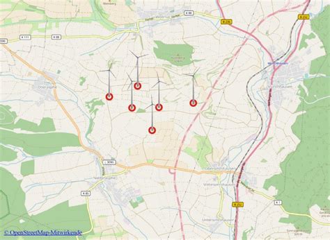 Standort Des Windpark Niederasphe B Rgerinitiative Windkraft