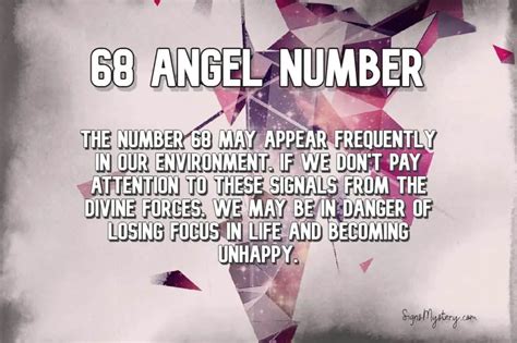 68 Angel Number Focus On Yourself Signsmystery