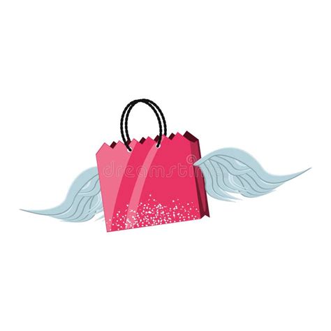 Shopping Bag Wings Stock Illustrations 211 Shopping Bag Wings Stock