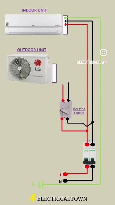 Split Ac Wiring Connection Youtube