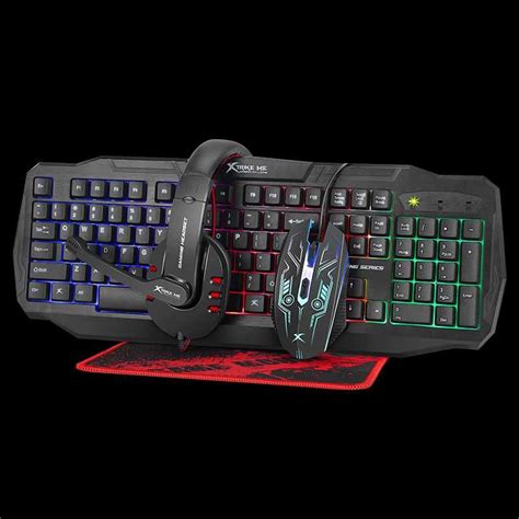 Pack In Gaming Xtrike Me Teclado Rato Auscultadores Tapete