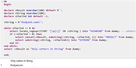 Sqlscript Regular Expression For Numeric Or Letter Characters In String Hot Sex Picture