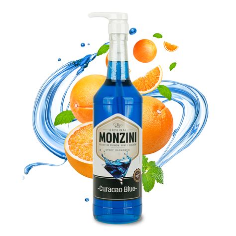 Syrop barmański o smaku Blue Curacao 1L Monzini Excellence S A