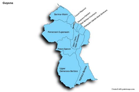 Sample Maps For Guyana