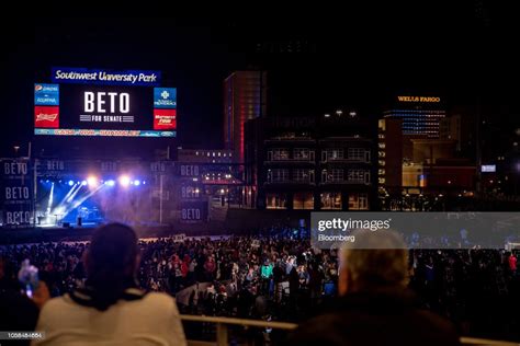 Attendees Wait For The Start Of An Election Night Rally For Beto