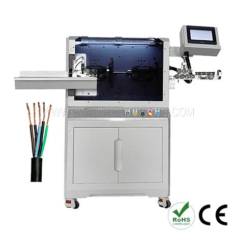 Multi Conductor Cable Cutting Stripping Twisting Machine Mm