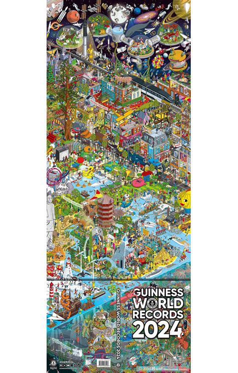 Guinness World Records 2024 Book Cover Illustration Behance