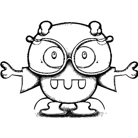 Crazy Monsters Coloring Page For Kids 6 To 8 · Creative Fabrica