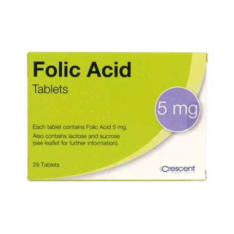 Folic Acid Tablets 5mg 28s