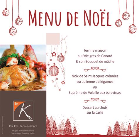 Carte Pour Menu De Noel La Carte Des Fetes De Fin D Annee L Ame Au