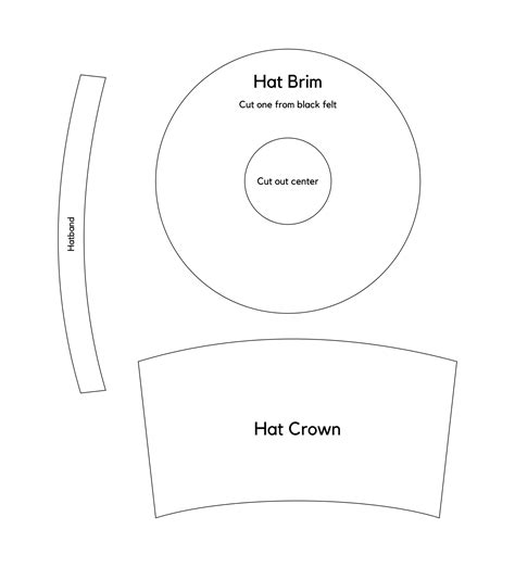 Felt Snowman Hat Template 10 Free Pdf Printables Printablee