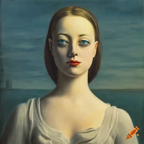 Rene Magritte S Portrait Of A Beautiful French Woman On Craiyon