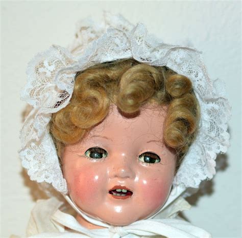 Ultra Rare Vintage Ideal S Composition Baby Shirley Temple Doll