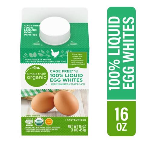 Simple Truth Organic Cage Free 100 Liquid Egg Whites 16 Oz Frys