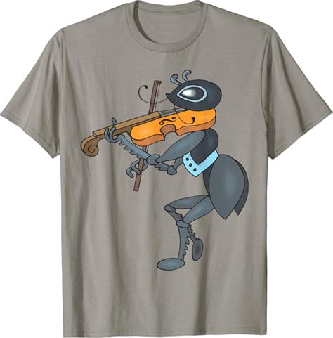 Ant Playing The Violin Fiddle T Shirt Clothing