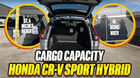 Honda Cr V Hybrid Sport True Cargo Capacity Given In Inches