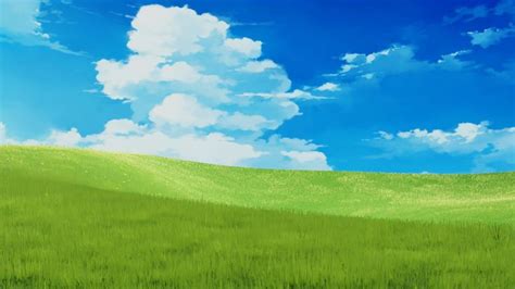 Anime Grass Field By Riko Vladimir