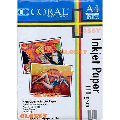 Jual Kertas Coral Inkjet Paper Gsm Shopee Indonesia