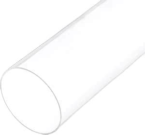 Rebower 10 Clear Plastic Rigid Pipe 76mm X 80mm 3 X 3 125 Acrylic