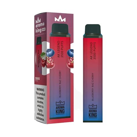 Aroma King Legend 3500 Puffs Disposable Vape Device Blue Razz Cherry