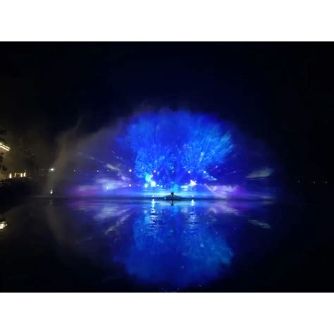 Outdoor D Multicolored Large Floating Water Screen Laser Movie