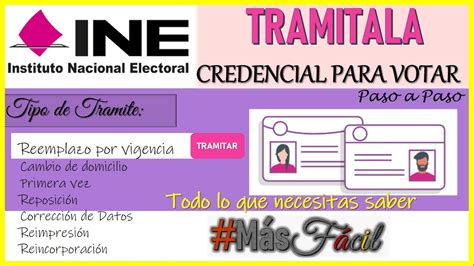 CITA INE Para Tramitar NUEVA CREDENCIAL PARA VOTAR Por Internet 2023