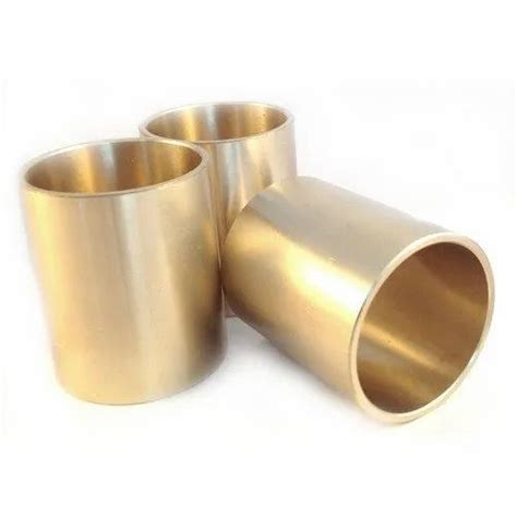 Golden Polished Tin Bronze Bushing For Industrial Size Diameter 1