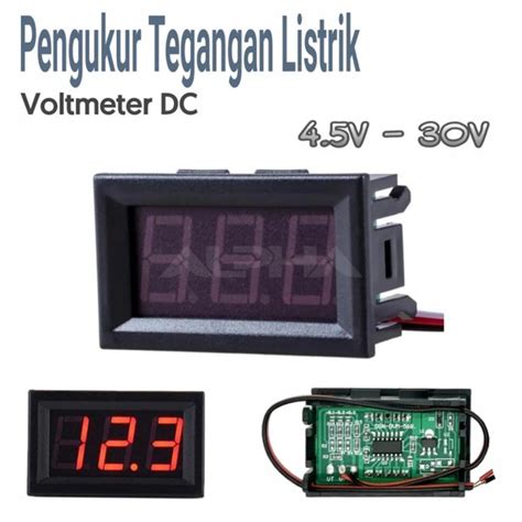 Jual Voltmeter Dc V V Pengukur Tegangan Listrik Volt Meter Di