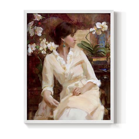 Fiori Di Aria Portrait In Paper Solid Wood 11 X 14 Framed Print