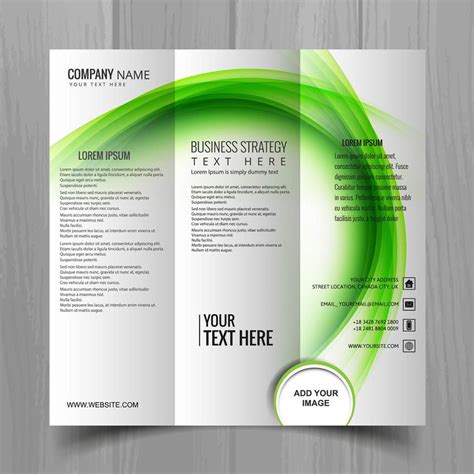 Abstract Wavy Business Brochure Template Design Vector 249415 Vector Art At Vecteezy