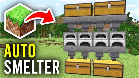 How To Make Super Auto Smelter In Minecraft Bedrock Java YouTube