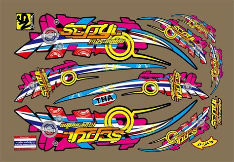 STIKER STRIPING ALL SCOOPY FI THAILAND HONDA VARIASI ALL SCOOPY FI