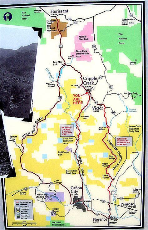 Map Of Shelf Road And The Surrounding Lands