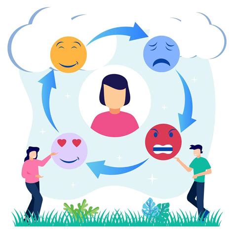 Illustration vector graphic cartoon character of psychological emotions ...