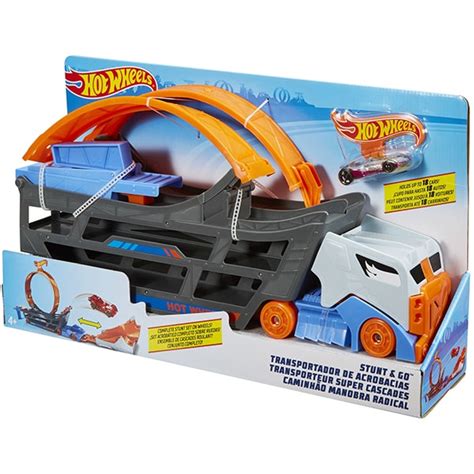 Masina Cu Pista HOT WHEELS Stunt N Go Truck MTGCK Ani Multicolor