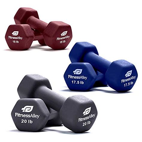 Fitness Alley Lb Neoprene Dumbbells With A Frame Rack Free