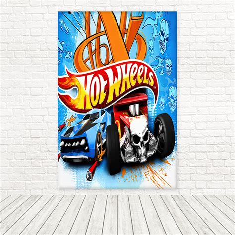 Painel Retangular Tecido Sublimado D Hot Wheels x WRT Wear Sublimações