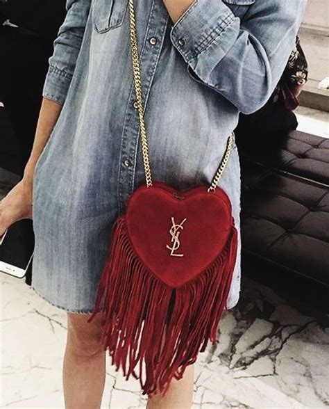 Saint Laurent Heart Crossbody Bag Style Crush Style