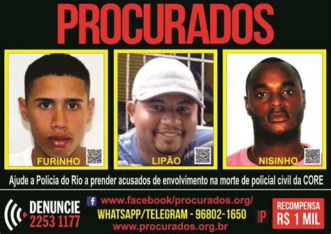 Procurados Divulga Cartaz Dos Acusados De Matar Policial Not Cias Rio