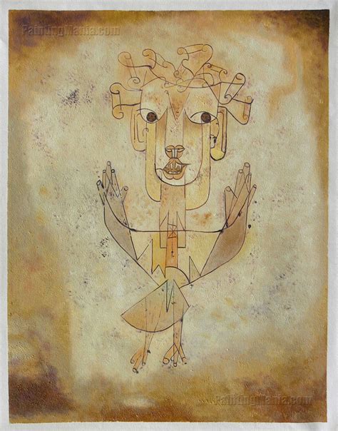 Angelus Novus The New Angel Paul Klee hand-painted oil