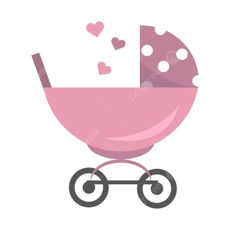 Baby Girl Carriage Clip Art