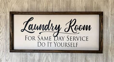 Laundry Room Rustic Farmhouse Sign Country Wood Signs Home Etsy