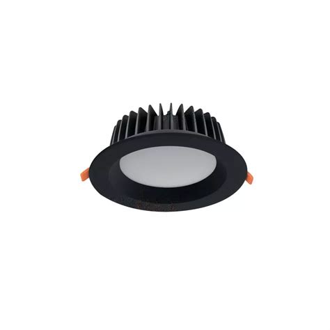 Spot LED Encastrable Noir 40W Étanche IP44 Rond 230mm Noir Blanc