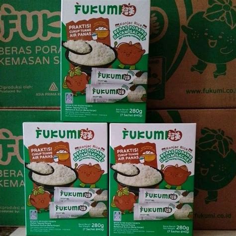 Jual Fukumi Beras Porang Box Isi Sachet Khusus Instan Kurir